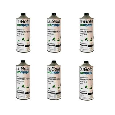 Imagem de Kit 6un Fluido Gás Refrigerante Dugold Ecomate Formiato Metila 1kg ONU1243