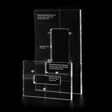Imagem de Musiclily Pro CNC Preciso Acrílico Temolo Ponte Routing Templates para Guitarra Floyd Rose