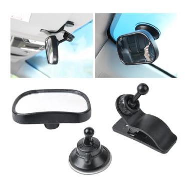 Imagem de Ohleats Espelho de carro de bebê, espelho traseiro à prova de estilhaçamento para monitor de segurança infantil, rotação de 360°, espelho de bebê para para-brisa, acessórios de carro