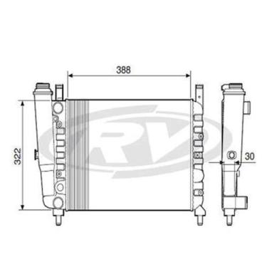 Imagem de Radiador Uno 1984 a 1994 Visconde 12202