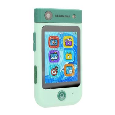 Imagem de Câmera Digital 1080P 48MP IPS Touchscreen Com Foco Automático Despertador MP3 Player de Música Câmera Portátil (Verde)