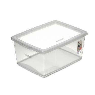 Imagem de Caixa Organizadora Sem Trava 15 L Cristal Ordene