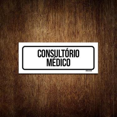 Imagem de Placa Sinalização - Setor Consultório Médico (23X9) - Sinalizo.Com