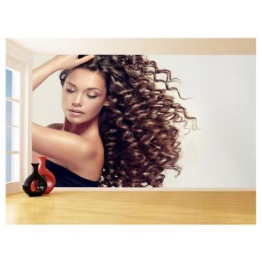 Imagem de Papel De Parede 3D Salão De Beleza Corte Cabelo 3,5M Slb30 - Você Deco
