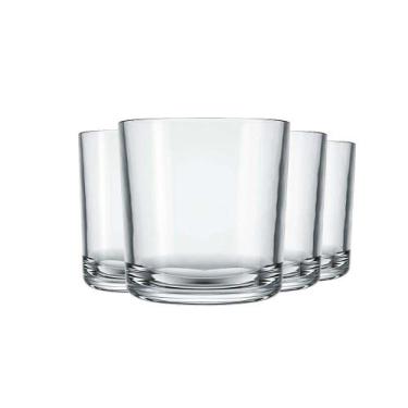 Imagem de Conjunto 4 Copos Bar 265ml Whisky Vidro Cristalino Tradicional Nadir