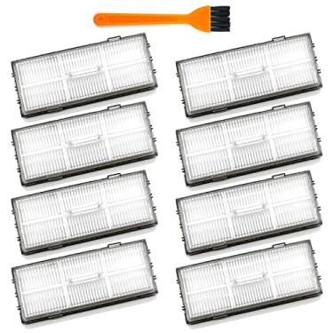 Imagem de Filtro de substituição para Roborock S7 S7+ S7 Max Ultra S8 Pro Ultra S8+ S8 S7MaxV S7 MaxV Plus Robot Aspiradores de pó, filtros laváveis para piso rígido, pacote com 8 filtros