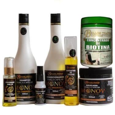 Imagem de Kit Completo De Biotina B7 Casco De Cavalo Bellos Tratus - Btratus Tra