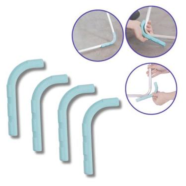 Imagem de Kit Proteção Para Varal de Chão Alumínio ou Aço Cantoneira - MOR, Azul