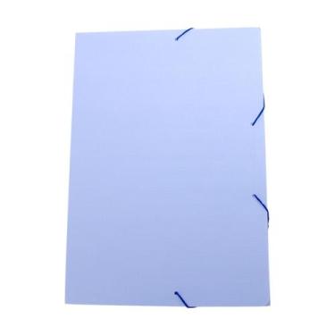 Imagem de Pasta Aba Elástico Ofício azul pastel kit c/10 - dello