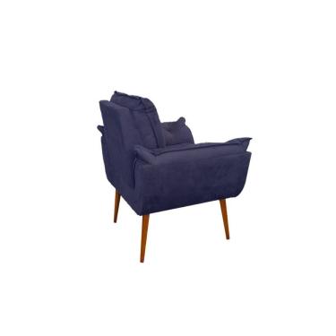 Imagem de Kit 04 Cadeiras Poltronas De Luxo Opala Azul Turquesa