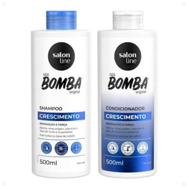 Imagem de Shampoo + Condicionador Salon Line Sos Bomba Original 500ml