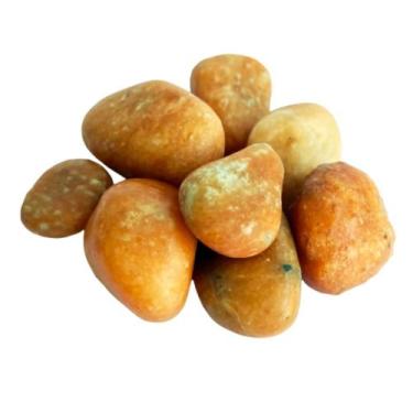 Imagem de Pedra Natural Calcita Laranja Cristal Rolado para Criatividade - Hadu 