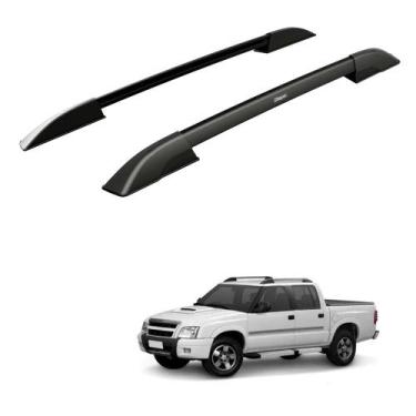 Imagem de Rack Teto Longarina S10 2009 2010 2011 Cd Alumínio Preto - Bepo