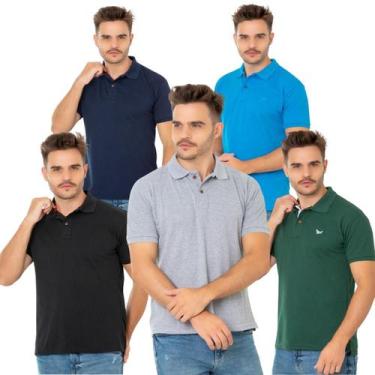 Imagem de Super Kit 5 Polos Ridens Elegância e Conforto  Oferta Exclusiva Veja, 
