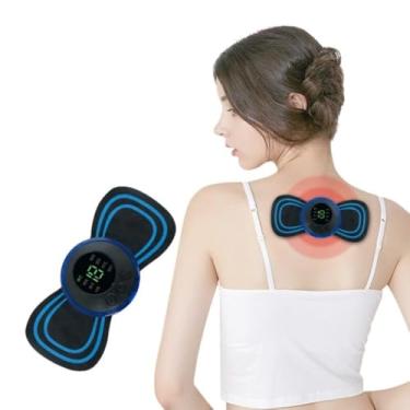 Imagem de Massageador Elétrico Cervical Eletroterapia Ems Pescoço Perna Lombar Abdome Recarregável Portátil