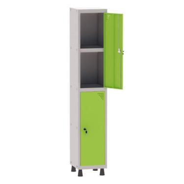 Imagem de Armário Guarda Volume Locker Roupeiro 1 Vão 02 Portas Com Prateleira G