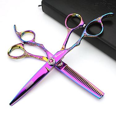 Imagem de Tesoura de cabelo para cabeleireiro profissional japonês de 15 cm