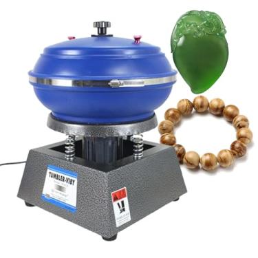Imagem de KKSOUFX Polidor VibratóRio De 6l, Tambor De Rocha VibratóRio, MáQuina De Polimento De Tigela, Para Polir PeçAs De Metal, Joias