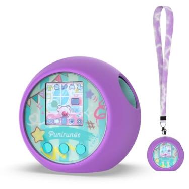 Imagem de FIOPAZ Capa de silicone com animal de estimação virtual Punirunes, capa protetora para animais de estimação digital interativo Punirunes, capa Punirunes resistente a quedas com cordão de pescoço