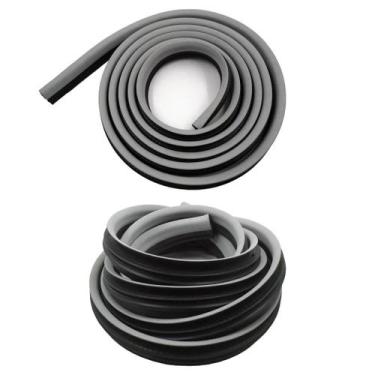 Imagem de Kit Borracha Portas gol aba cinza  - dj borrachas