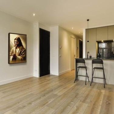 Imagem de Quadro Decorativo Jesus Orando Moldura Grande - Looks Objetos de Arte