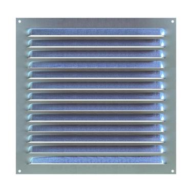 Imagem de Grade De Ventilação Quadrada Em Alumínio Grelha 35X35 Cm