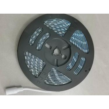 Imagem de Fita de led 5050 com silicone 5m 300 leds 12v branco frio 6000k sem fo