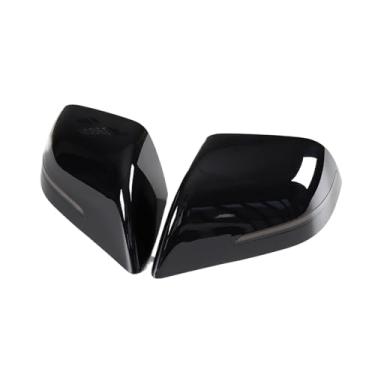 Imagem de Capa de espelho retrovisor de substituição compatível com Tesla Model 3 Y 2023 com pisca-pisca LED(M3-PR30BLACK)