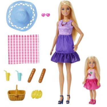Imagem de Barbie Family Malibu e Chelsea Conjunto Piquenique - Mattel, Malibu e 
