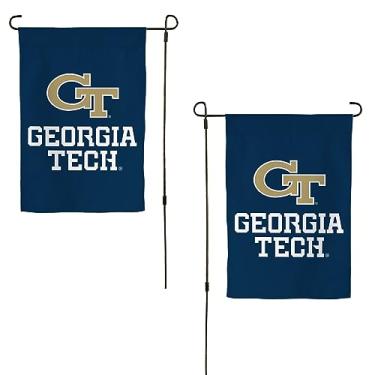 Imagem de Bandeira Georgia Tech Garden Yellow Jackets GT Institute of Technology Banner 100% poliéster (Design C)