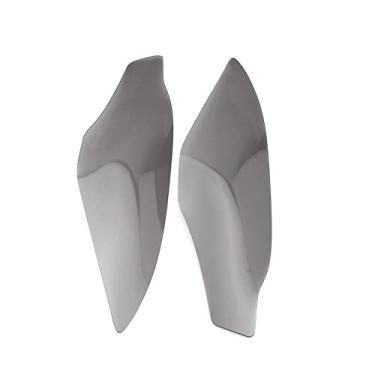 Imagem de Acc-Creativity Lente de tela de proteção da tampa do farol frontal de acrílico para motocicleta compatível com KAWASAKI NINJA1000 Z1000SX 2017-2020 (cinza moky)