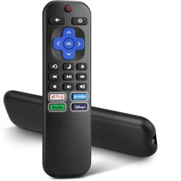 Imagem de Para Roku-TV-Remote-Replacement, controle universal para TVs TCL, ONN, Hisense Roku (não funciona com Roku Box, Stick, Express ou Player)