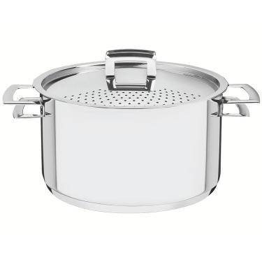 Imagem de Espagueteira Tramontina Brava em Aço Inox com Fundo Triplo – 24 cm