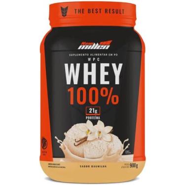 Imagem de Whey 100% 900g Pote - New Millen, baunilha