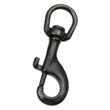 Imagem de menolana Mosquetão giratório com olhal, clipe de mergulho em aço inoxidável 316, clipe de gatilho versátil com ponta única para varal de bandeira, 80mm