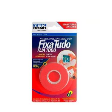Imagem de Fita Dupla Face Fixa Tudo Uso Externo 19Mm X 2M - Tekbond