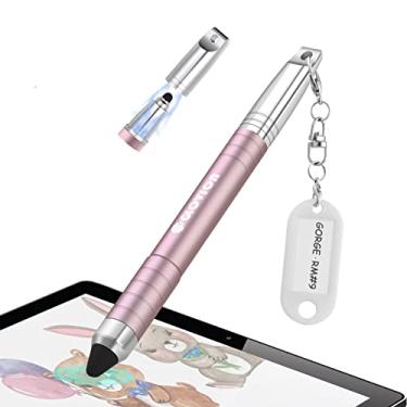 Imagem de Caneta Stylus para iPad, fácil aderência para crianças canetas Stylus para iPhone iPad Air Capacitivo Touch Screen Stylus para crianças estudantes Desenho Escrita, Caneta Stylist para Chromebook Android Fire Edition Tablet - Rosa dourado