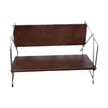 Imagem de Fenteer Desktop Bookshelf Photo Álbum Exibir prateleira CD Rack Rack Record player Stand para sala de estar, 395x27x21cm