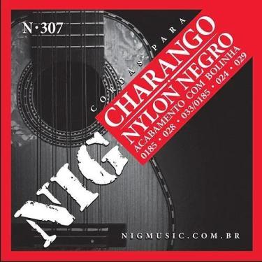 Imagem de Encordoamento para charango nylon negro nig n-307