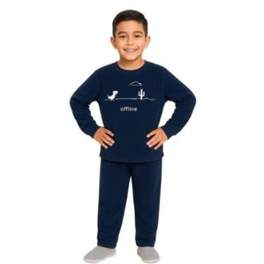 Imagem de Pijama Infantil Meninos Fleece Inverno Victory-Masculino