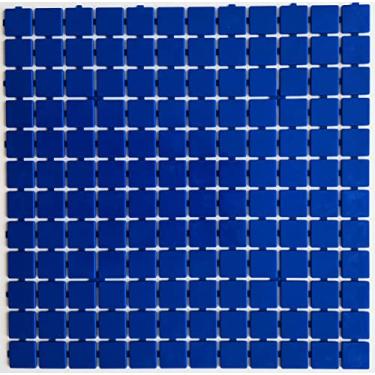 Imagem de Revestimento em Pastilha para Piscina e Banheiro, 32,5 x 32,5 cm, Azul Escuro, Polipropileno, Antideslizante