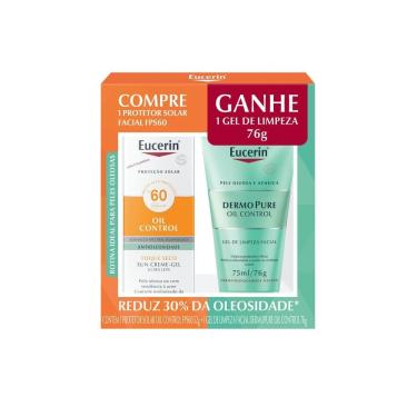 Imagem de Eucerin Sun Oil Control FPS 60 Protetor Solar 50ml Ganhe Dermo Pure Gel de Limpeza 75ml