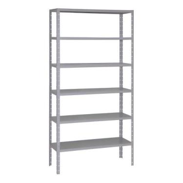 Imagem de Prateleira de Aço Slim Premium Com 6 Bandejas Suporta ate 180kg - MOBI