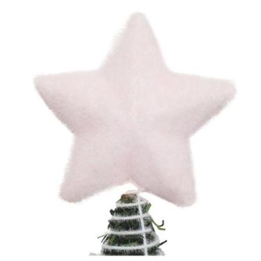 Imagem de Ponteira De Árvore Natal Estrela Rosa 12cm - Gici Christmas