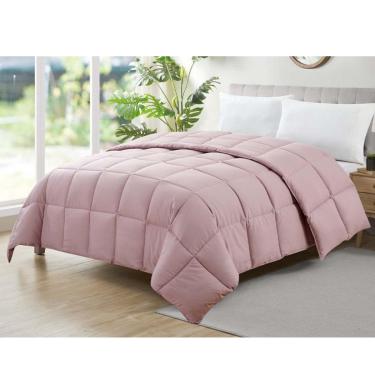 Imagem de Edredom Casal Ecopluma Super Macio 220x240cm Rose Camesa