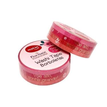 Imagem de Fita Adesiva Washi Tape Borboletas Fina Ideia - Molin