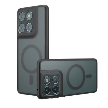 Imagem de Capa compatível com Motorola Moto G86 Power 5G, compatível com MagSafe, compatível com Motorola Moto G86 5G capa de celular magnética integrada antichoque preta