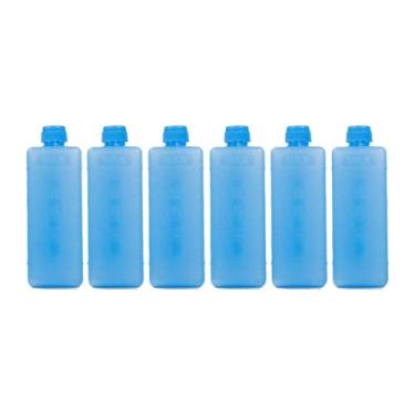 Imagem de Lljsszr 6 Blocos de Gelo, Pacotes de Tijolos de Gelo, Multifuncionais, para Viagem, Blocos de Congelador, Pacotes de Congelador para Pesca, L, 11.5 Cm X 4 Cm X 3