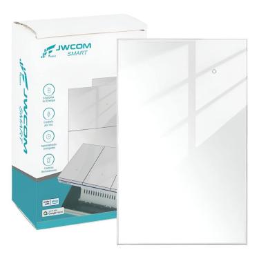 Imagem de Interruptor Inteligente Tecla Física vidro 1 Botão Zigbee Branco jwcom SA-ZB217A-BR