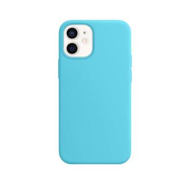 Imagem de Capa Capinha Silicone para iPhone 12 Mini - GCM ACESSÓRIOS, Azul Pisci